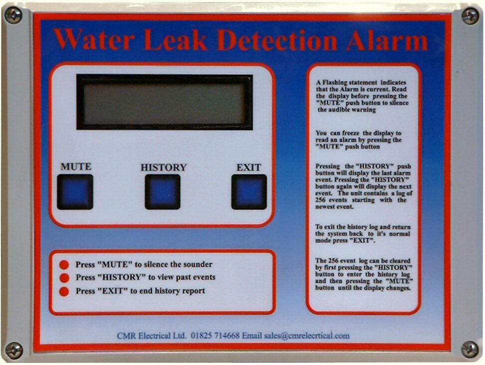 Four Zone Water Detection Unit With Events History